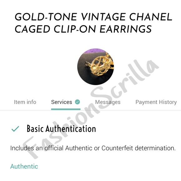 CHANEL Vintage 1980’s Gold Caged Clip on earrings - Picture 5 of 16